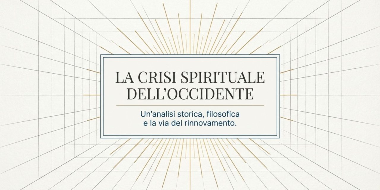 La Crisi Spirituale dell’Occidente